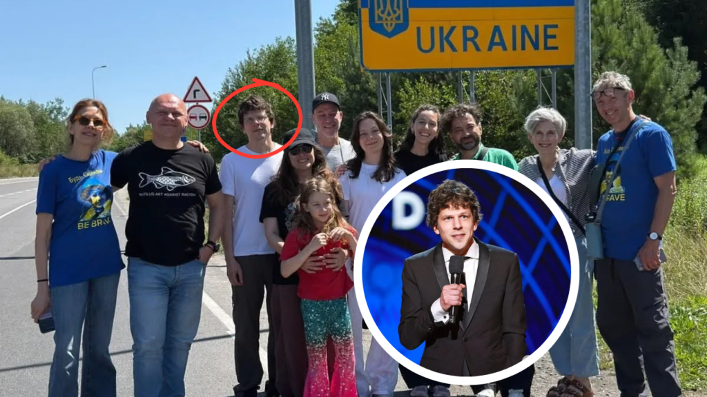 Jesse Eisenberg secretly visits Ukraine