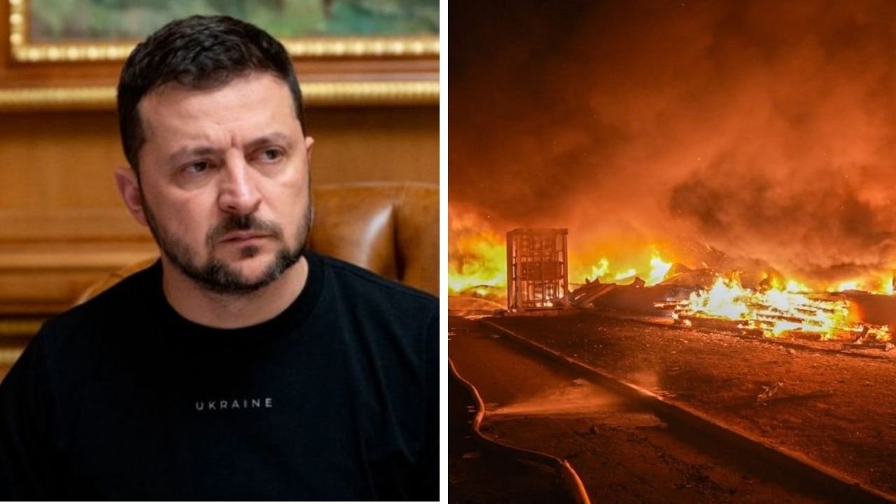 Zelensky calls Russians terrorists over strikes on civilian targets