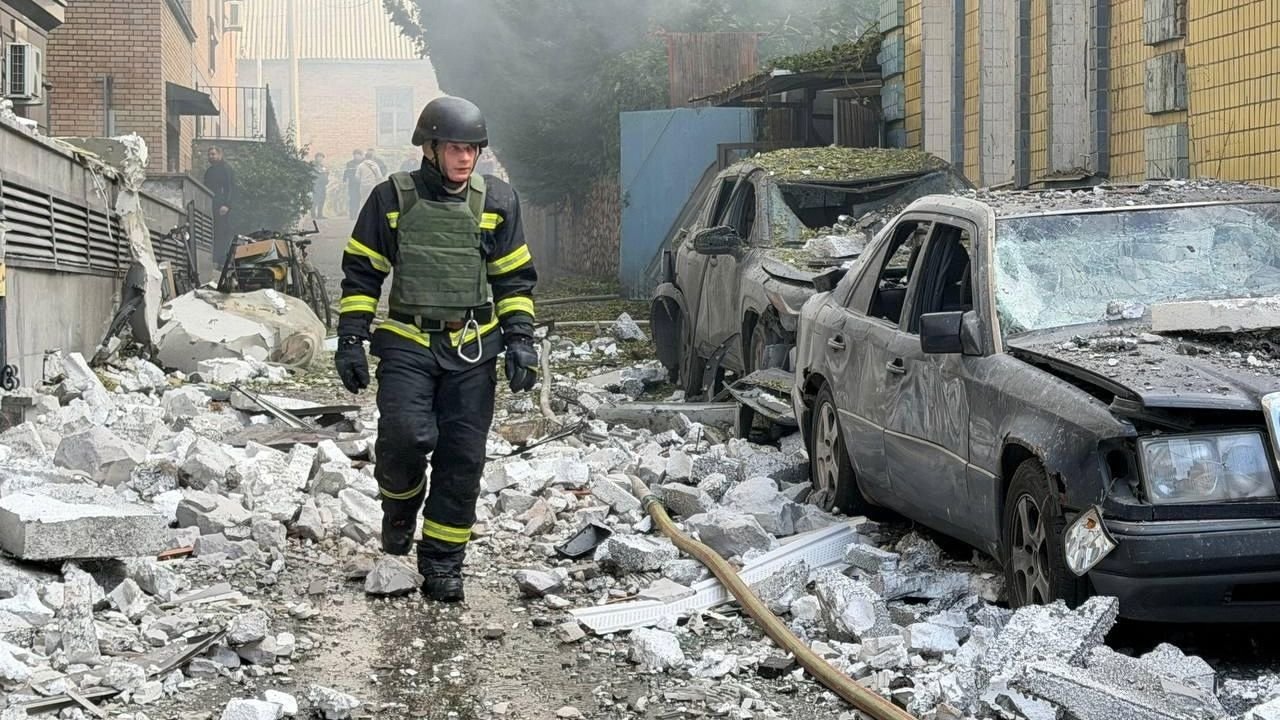 Russian drone strikes apartment building in Kyiv, killing 14-year-old boy