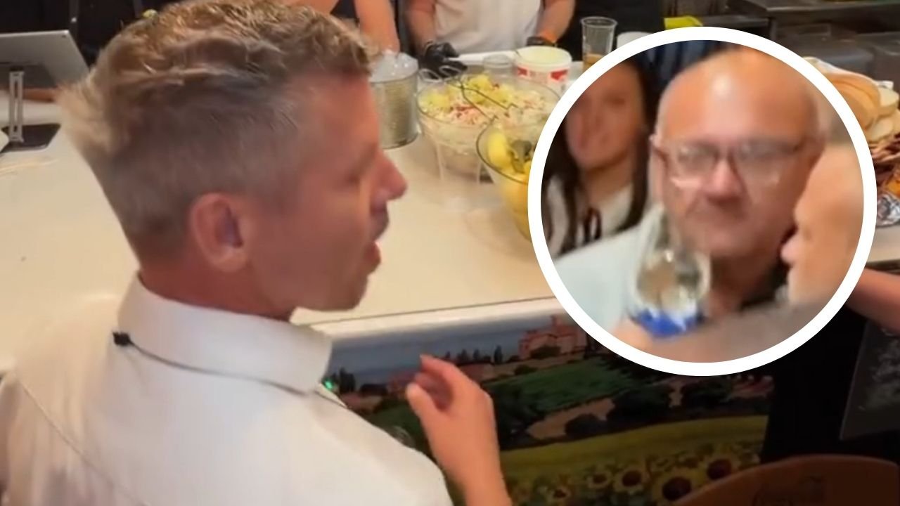 Hungarian Prime Minister Péter Magyar was doused with wine during a traditional harvest festival in the city of Szekszárd